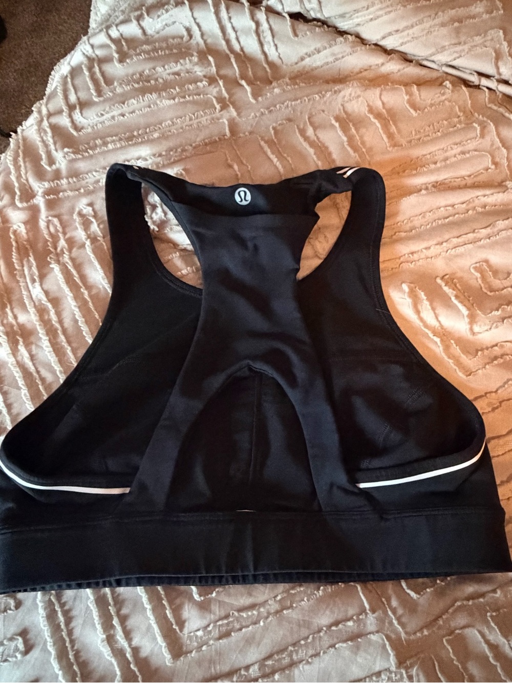 lululemon athletica Black Racerback Sports Bra size 8